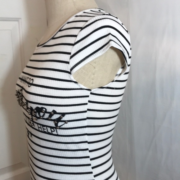 NWT G Fresh Size 2 Thank You Striped T Shirt Dress - Picture 5 of 8